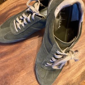 Cole Haan Tali Oxford Women’s Size 7 B Green Suede Leather Lace Up Sneakers